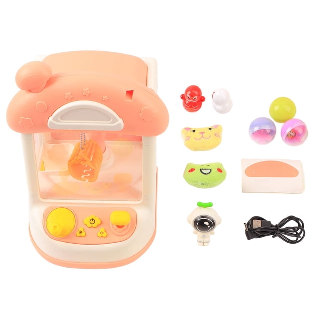 Mini máquina de garra, juegos de Arcade eléctricos, grabador de juguete, Mini muñeca, máquina de abrazadera con luz de respiración