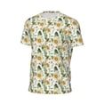 thumbnail image 6 of Wukai Bright Sunflowers Print Men's Short-Sleeved Mesh T-Shirt,Quick-Dry Short Sleeve Workout T-Shirt-3X-Large, 6 of 8