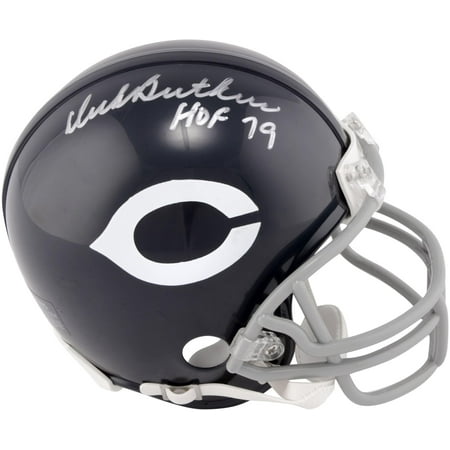 Chicago Bears Mini Helmet (Dick Butkus Chicago Bears Autographed Mini Helmet with ''HOF 79'' Inscription - Fanatics Authentic)