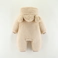 thumbnail image 4 of Timegard Baby Onesie Winter Fleece Thick Hoodies Newborn Unisex Comfy Cute Rompers Toddler Soft Clothes, 4 of 4