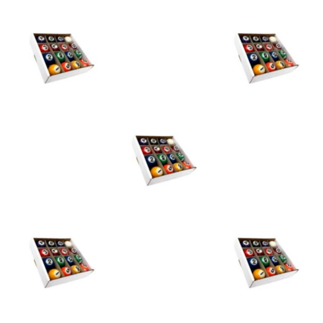 Transemion 16 Pcs Boules de Billard en Résine Longue Durée de Vie Adaptées aux Réunions de Famille et d'Amis Type1 5Ensemble