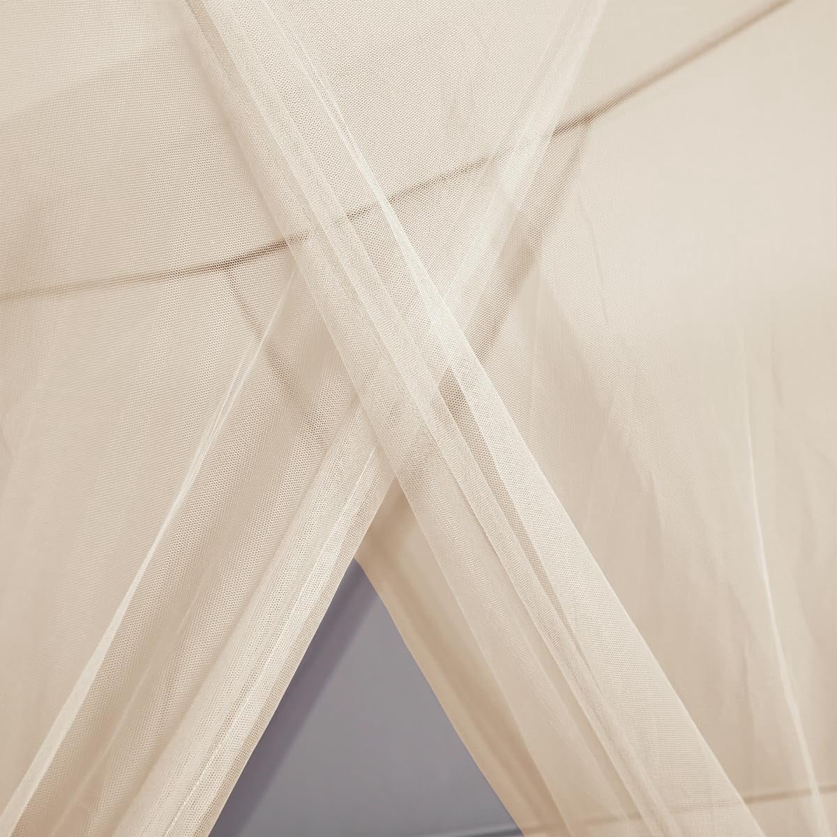 CAILDANL Bed Canopy,Canopy Bed Curtains Bed Drapes for Full Queen King Size Bed,Mosquito Net Bed Curtains for Patio Indoor Outdoor Net,Black Bed Canopy Curtains for Gothic