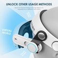 thumbnail image 4 of KKCOBVR Q3 Halo Strap Compatible with Meta Quest 3 Enhanced Comfort, Replacement Elite Head Strap for Oculus 3 by Adjusting The Side Knobs, 4 of 6