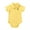 Yellow, variant on WIBACKER Baby Boy Girl Short Sleeve Polo Bodysuit 100% Cotton Onesie Summer Romper 0-3 Months Newborn