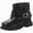 A18-Black, variant on Short Boots for Girls Toddler Fall Winter Boots for Children Daily Outdoor Wear