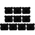 thumbnail image 1 of 10Pcs Wall Mounted Holder For Bathroom Use Black Plastic Storage Organizer With Multi-Purpose Hanging Function, 1 of 4