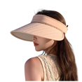 thumbnail image 3 of OJSFQUFP Sports Sun Visor Hats Women Foldable Brim Lightweight Packable Adjustable Visor Caps Running Tennis, 3 of 5