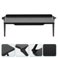 thumbnail image 1 of IFANLANDOR Black Plastic Computer Screen Shelf with Large Storage Space for Home Use, Adjustable, Punch Free Installation, 1 of 8