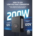 thumbnail image 2 of Transformador de iluminación de paisaje DEWENWILS 200W 120V a 12V, 2 of 8