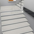 thumbnail image 5 of Pxyqht 8x30in Flax Non-Slip Stair Treads 4 Pack, Rubber Backing Indoor Washable Stair Mats for Wooden Steps, Family Friendly Stair Rug, 5 of 7