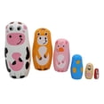 thumbnail image 4 of 6 Uds. Encantadoras Anidadas Matryoshka Muñeca Hecha A Mano Para Regalo De Escritorio Sunnimix muñecas rusas de anidación, 4 of 8