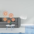 thumbnail image 2 of Organizador de pared de ratán tejido y cesta de almacenamiento de alambre metálico para sala de té, pasillo, dormitorio, cocina, baño o sala de estar., 2 of 8