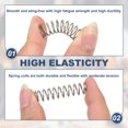thumbnail image 3 of Uxcell Compression Spring Small Extension Spring for DIY Projects Home Shop Repair 10x1x25 mm, 3 of 7