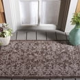 thumbnail image 2 of SAFAVIEH Courtyard Darin Botanical Indoor/Outdoor Area Rug, Brown/Ivory, 2'7" x 5', 2 of 14