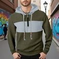 thumbnail image 2 of uikmnh Mens Hoodies Color Plaid Hoodie Long Sleeve Casual Sports Pullover Sweatshirt for and Autumn Size:S, 2 of 9