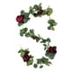 thumbnail image 2 of Guirnalda de hiedra artificial de 190 cm (74,8 pulgadas), enredaderas colgantes de plástico rojo con rosas para decoración de bodas (1 unidad) Rkxzt, 2 of 7
