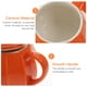 thumbnail image 5 of taza creativa de cerámica con forma de calabaza, para café, leche, agua de Halloween, para el hogar y la oficina (naranja)., 5 of 7
