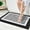 Black and White, variant on Buganda Bathroom Rugs and Mats, Extra Soft and Absorbent Microfiber Bath Mats, Non-Slip Shaggy Bath Carpets, 16x24, Grey