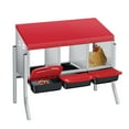 thumbnail image 2 of EDTara Metal Chicken Nesting Box Provides Sturdy Galvanized Steel Build and a Convenient Removable Roll-Out Tray, Ensuring Easy Egg Gathering and Cleaning for Backyard or Farm Poultry Setups, 2 of 9