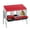 3 holes with leg-red, variant on 3-Hole Green Metal Chicken Nesting Box – Removable Tray, Roll-Away Egg Collection, Weatherproof Galvanized Steel, Easy Assembly & Cleaning, Hen Roosting Perch – Backyard Poultry Coop, Farm