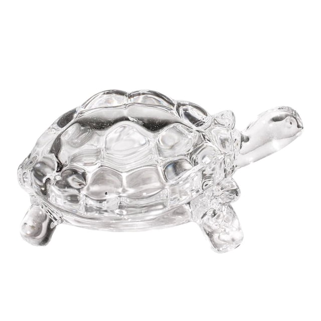 Estatuilla de tortuga de cristal, estatua de tortuga, escultura de Animal coleccionable, adorno de mesa para dormitorio, regalo de inauguración de la