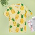 thumbnail image 4 of Lunarable Pineapple Women's Short Sleeve Tops Casual Blouses T Shirt, 4 of 6