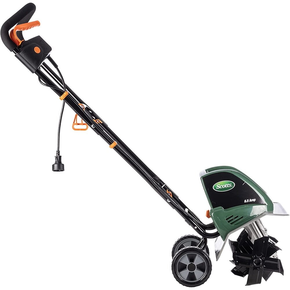 Scotts Outdoor Power Tools 11-Inch 8.5-Amp Corded Electric Garden Tiller Cultivator, Green