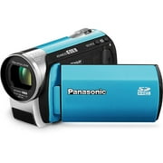 Panasonic SDR-S25A - Camcorder - widescreen - 800 KP - 70x optical zoom - flash card - blue