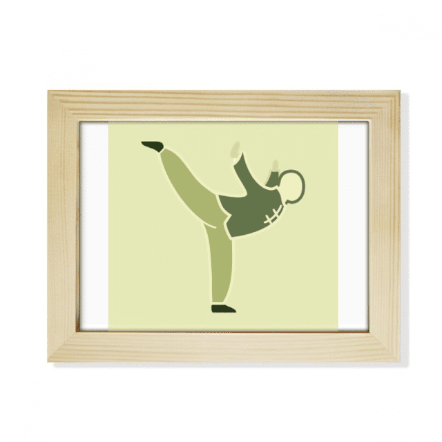 Patron KungFu China Escritorio de madera Arte Pintura 6x8 pulgadas marco de foto foto