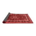thumbnail image 2 of Ahgly Company Indoor Round Medallion Red Traditional Area Rugs, 6' Round, 2 of 4