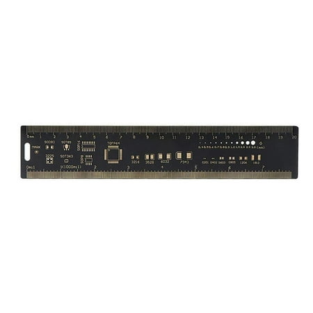 

TIE-LION PCB Ruler Resistor Capacitor Chip IC SMD Transistor Measuring Tool (20cm)