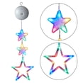 thumbnail image 2 of 3 Luces LED Navideñas para Cortina Decorativa Ventana Multicolor (estrella), 2 of 9