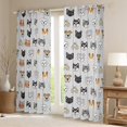 thumbnail image 2 of Castle Fairy Kids Children Teens Cute Dogs Cats Blackout Curtains Set of 2 (52x84 Each),Cartoon Pets Window Curtains,Kawaii Animal Curtains and Drapes,Luxury Bedroom Decor, 2 of 6