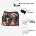 thumbnail image 6 of Kll Skulls And Flowers Men'S Cotton Boxer Briefs Underwear-Medium, 6 of 9