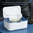 thumbnail image 4 of Caja de almacenamiento de tejidos Reutilizable con tapa de gran capacidad Toalla a prueba de polvo Organizador de toallas Hogar para coches de sala de estar Azul kenally HA012032-01B, 4 of 7