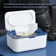 thumbnail image 4 of Caja de almacenamiento de tejidos Reutilizable con tapa de gran capacidad Toalla a prueba de polvo Organizador de toallas Hogar para coches de sala de estar Azul Methold HA012032-01B, 4 of 7