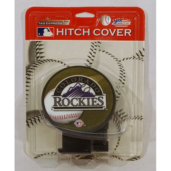 Colorado MLB Baseball Rockies Plastic Trailer Hitch Cover for 2" receiver insert