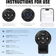 thumbnail image 2 of Bluetooth Media Button Remote Control,Adjustable Direction Waterproof Controller,Remote Selfie Music Control Button,Suitable for Bicycles,Electric Bicycles,Cars,Compatible with iPhone/Android, 2 of 15