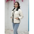 thumbnail image 2 of Eternatastic Women's Puffer Jacket Lightweight Quilted Padded Coats Winter Button Down Outwear with Pockets, 2 of 6