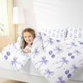 thumbnail image 3 of Feelyou Plum Bow-tie Bedding Comforter Set 7pcs, Cute Cherry King Bedding Sets, 3 of 7