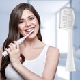 thumbnail image 3 of Feihead Replacement Toothbrush Heads 10 Pack Compatible with Gleem Electric Toothbrush, 5Black+ 5White, 3 of 7