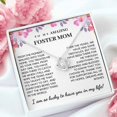 thumbnail image 2 of To My Amazing Foster Mom Necklace, Foster Mom Gift, Step Mother Gift, Meaningfull Message for Mother's Day, 2 of 3