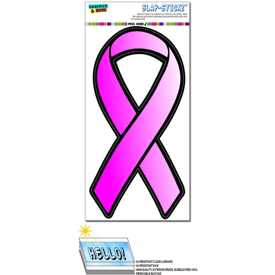 Pink Ribbon Breast Cancer Awareness Find A Cure Automotive Car Window