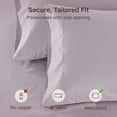 thumbnail image 5 of California Design Den 600 Thread Count King Pillow Cases, Set of 2 100% Cotton Sateen, Fits all King Pillows, Lavender, 5 of 9