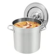 thumbnail image 5 of Commercial Large Stainless Steel Pot Cooking Pot with Lid Heavy Duty Pasta Pot Kitchen Soup Pot Stockpot for All Stoves, Store Fruit, Vegetable, Food, Dishwasher Safe (21L), 5 of 10