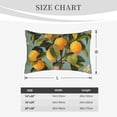 thumbnail image 4 of Sikiie Retro Warm Lemon Flower Print Plush Pillow Cover, Wrinkle-proof and Stain-resistant Pillow Protector without Pillow Core, Home Decoration-20"x30", 4 of 6
