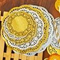 thumbnail image 3 of Joernso 50Pcs/Set Exquisite Lace Edge Dessert Mat Beautiful Heat Insulation Paper Cake Mat for Home, 3 of 8