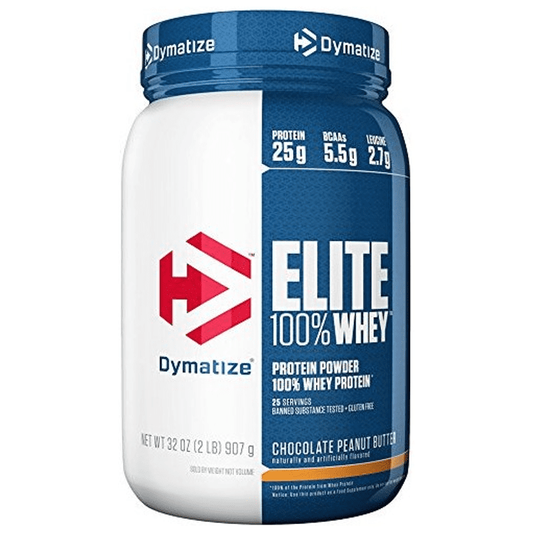 Dymatize Elite 100% Whey Protein Powder, Chocolate Peanut Butter, 25g