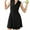 Black, variant on Golf Tennis Dresses, Women Athletic Dress with Separate Shorts, V Neck Sleeveless Workout Dresses Solid Color S