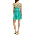 thumbnail image 2 of Alberta Ferretti womens  Mesh Lace Babydoll Dress, 44, Blue, 2 of 3